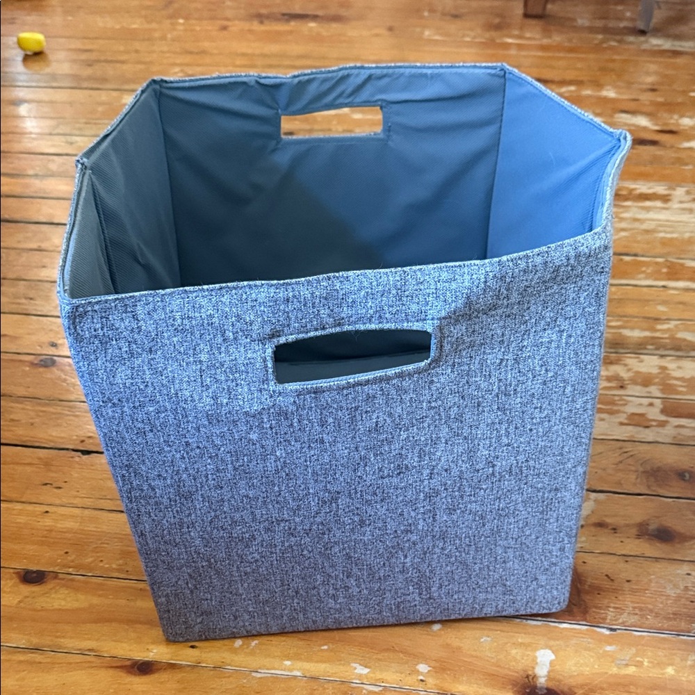 Gray Fabric 2 Storage Bins